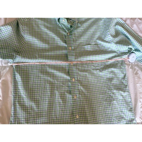 Vineyard Vines Whale Shirt Mens Medium Gingham Check Button Down Shirt EUC - Picture 7 of 12